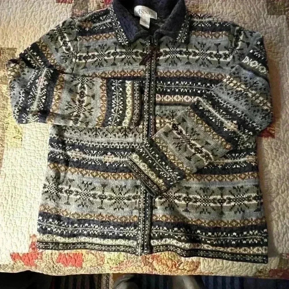 Casual Corner Annex Women's Sz S Zip Up Knit Cardigan - Picture 5 of 5